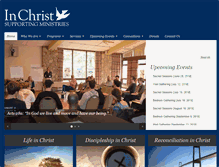 Tablet Screenshot of inchristsupportingministries.org